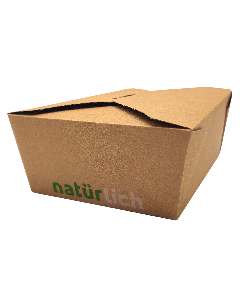 Food-Box braun eckig 17,5x13cm/6.35cm 